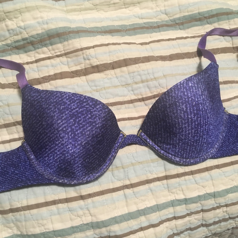 Deep blue bra